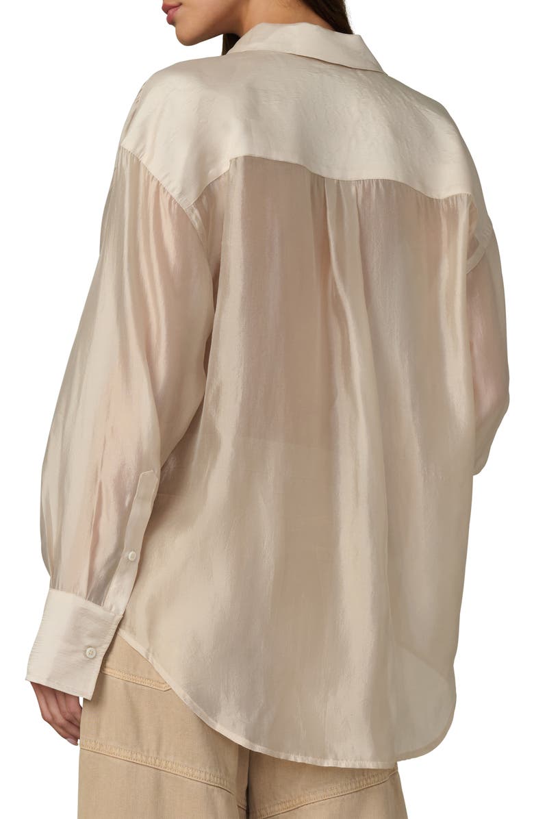 Joe's Jeans The Organza Boyfriend Shirt, Alternate, color, Prosecco