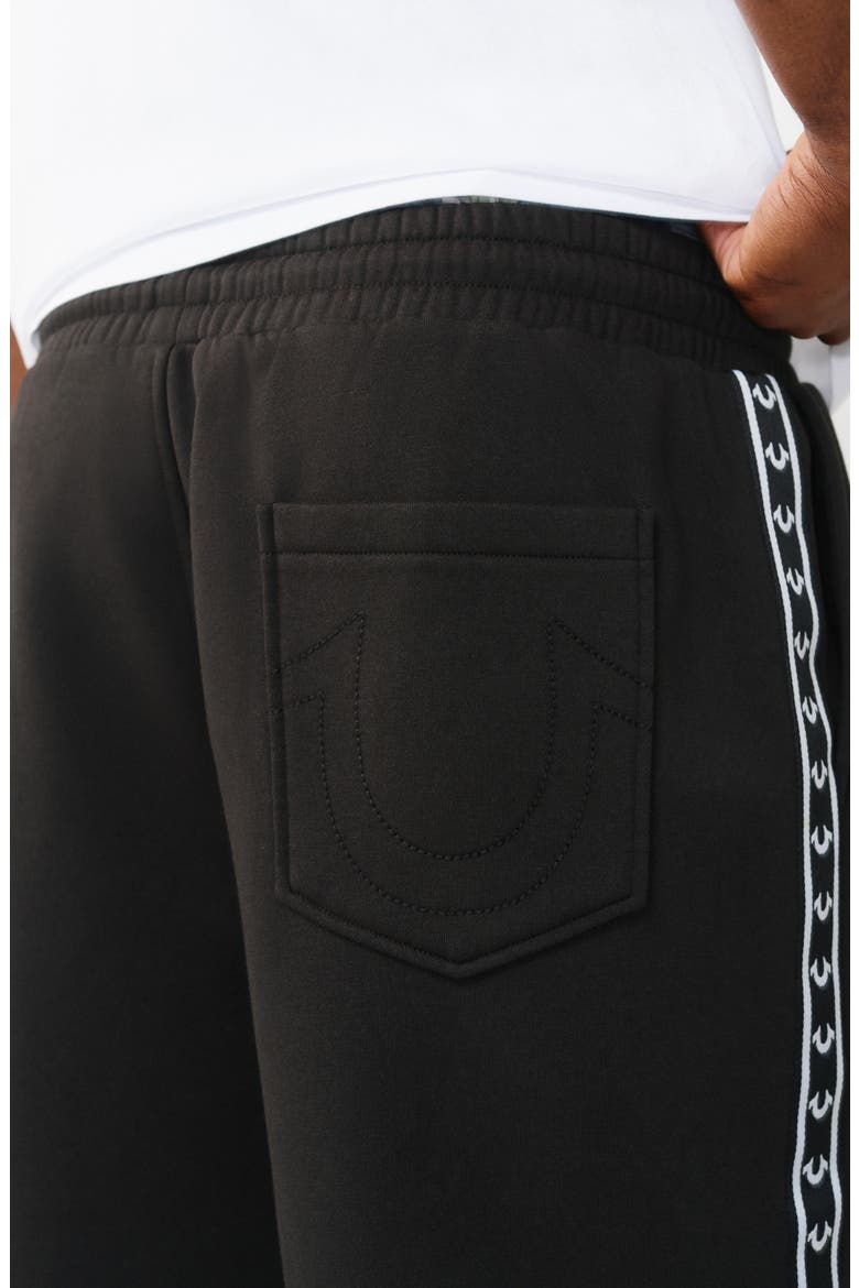 Logo Fleece Shorts, Alternate, color, JET BLACK
