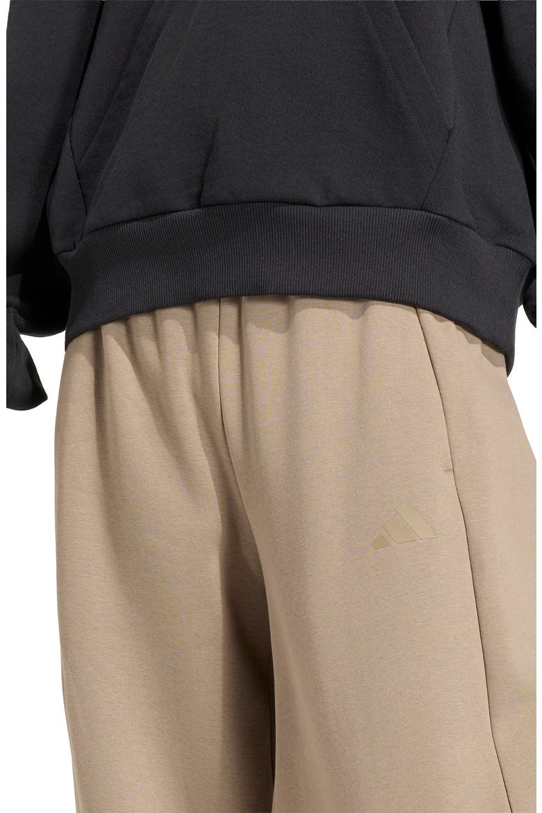 Fleece Wide Leg Pants, Alternate, color, KHAKI SIX