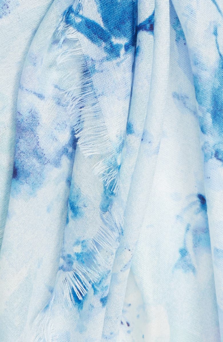 Nordstrom Graceful Hanami Cashmere & Silk Scarf, Alternate, color, 