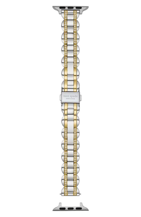 scallop 16mm Apple Watch® pavé bracelet watchband