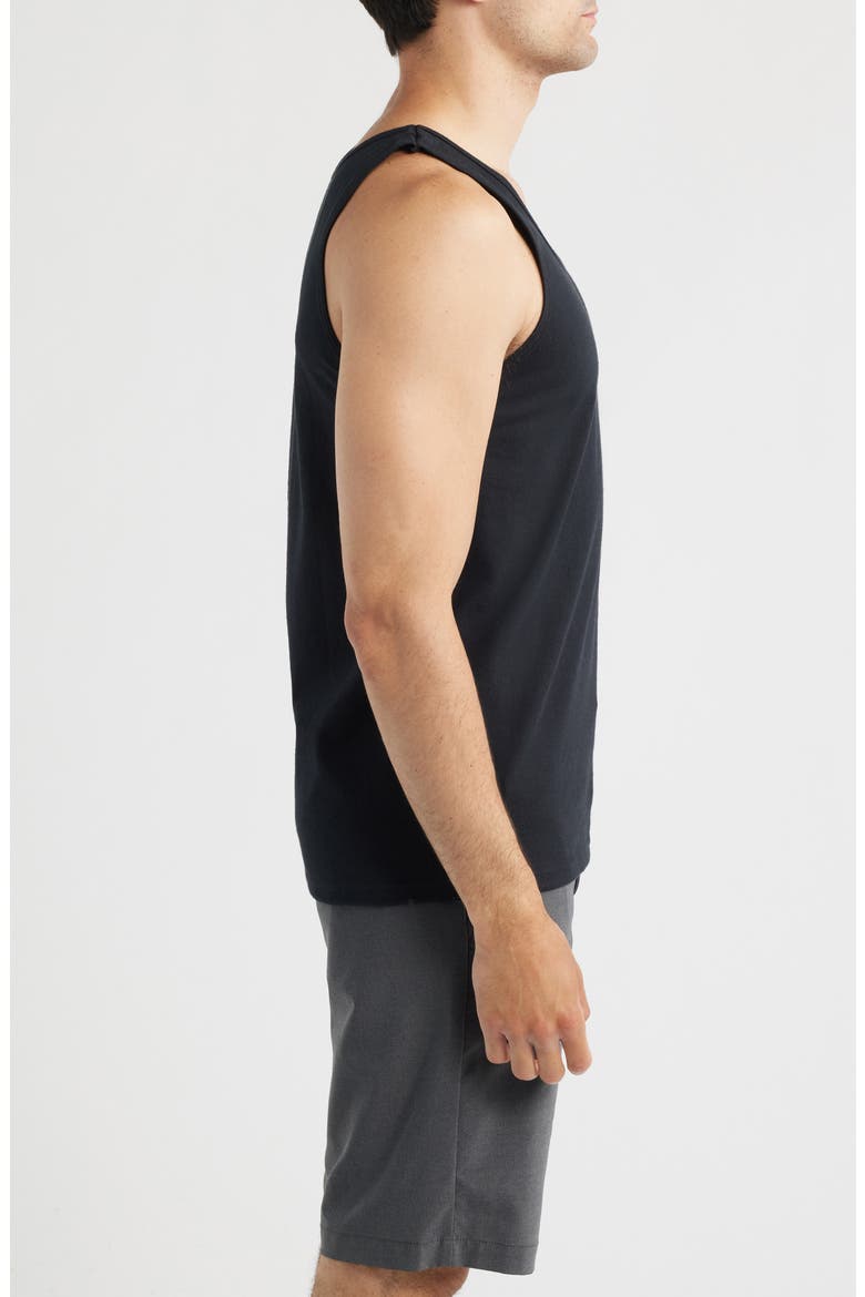 Go-To II Stock Cotton Tank, Alternate, color, BLACK