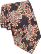 Robert Graham Paisley Floral Silk Tie