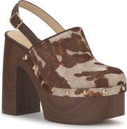 Jessica Simpson Cazea Genuine Calf Hair Slingback Platform Sandal