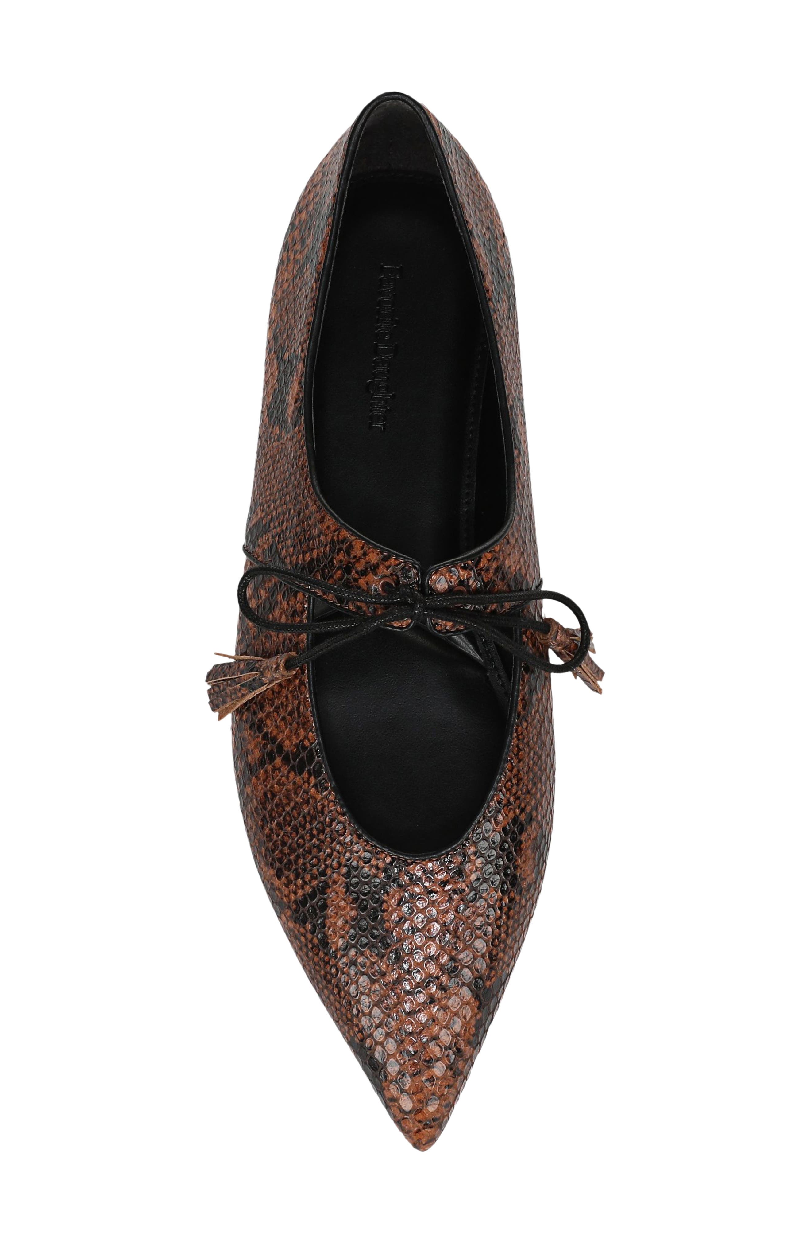 Lily Mary Jane Flat, Alternate, color, GINGERBREAD LEATHER