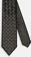 MARC NOLAN Woven Calfskin Leather Tie