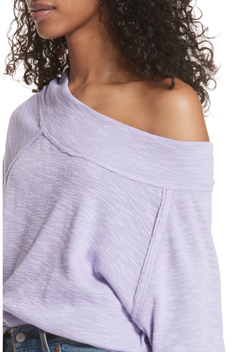 Palisades Off the Shoulder Top, Alternate, color, LILAC