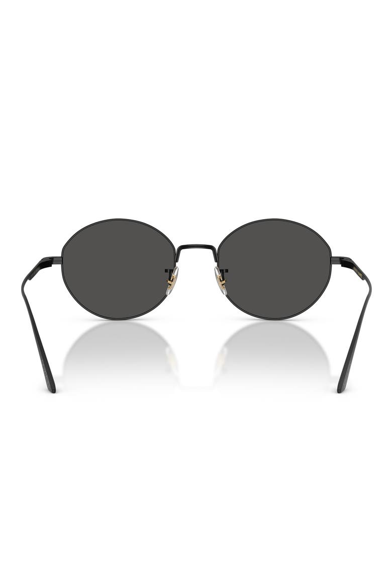 50mm Khaite Round Sunglasses, Alternate, color, MATTE BLACK / GREY