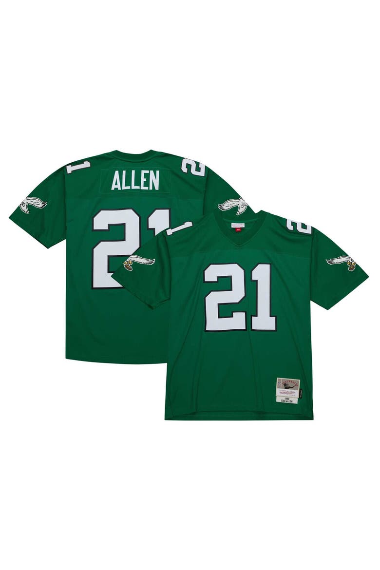 Men's Mitchell & Ness Eric Allen Kelly Green Philadelphia Eagles Legacy Replica Jersey, Alternate, color, Kelly Green