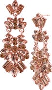 JARDIN Crystal Cluster Drop Earrings