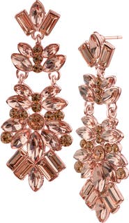 JARDIN Crystal Cluster Drop Earrings