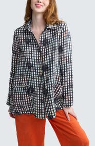 LUUKAA Brila Neon Print Linen Shirt