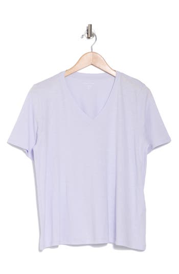 Eileen Fisher Easy V-neck Organic Cotton T-shirt