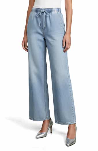 bebe The Easy Pull-On Wide Leg Jeans