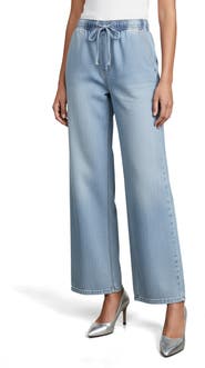 bebe The Easy Pull-On Wide Leg Jeans