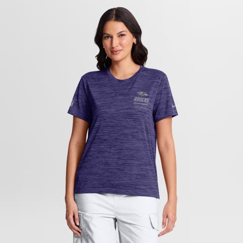 Women's Nike Purple Baltimore Ravens Sideline Velocity Dri-FIT T-Shirt