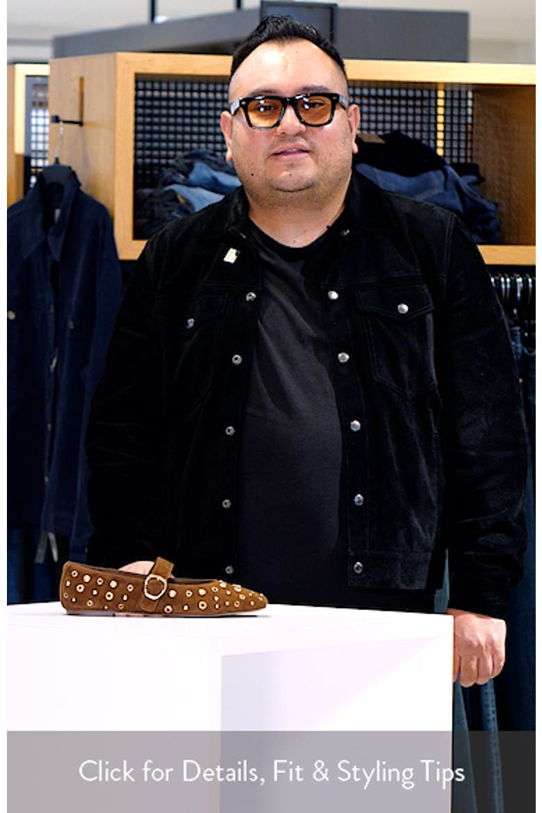 Mella Stud Leather Mary Jane Flat video