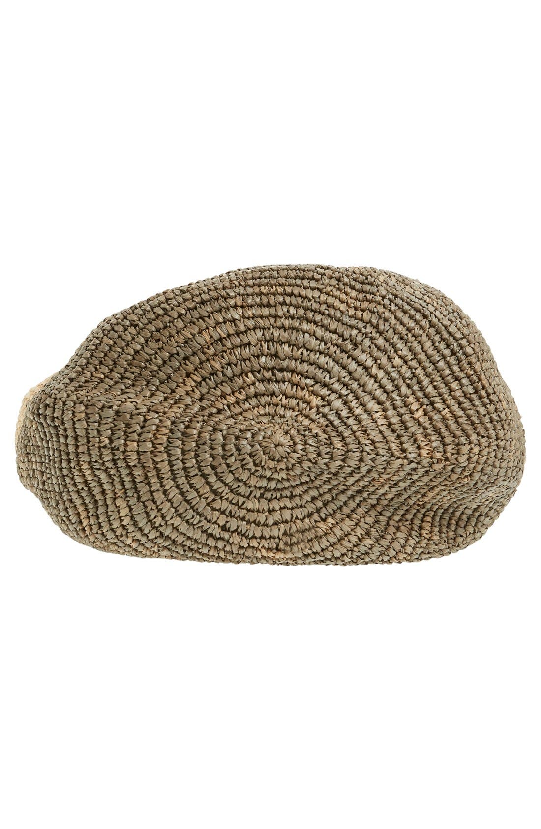 Straw Studios Colorblock Straw Shoulder Bag, Alternate, color, 