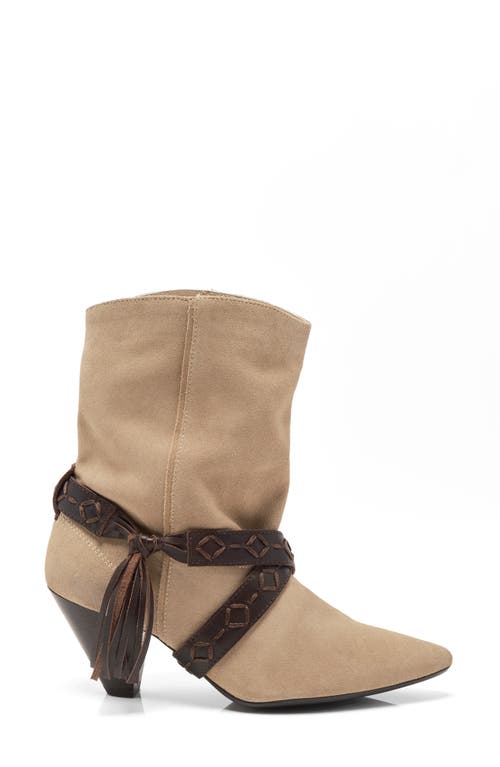 Free People Bronte Belt Wrapped Western Boot In Brown