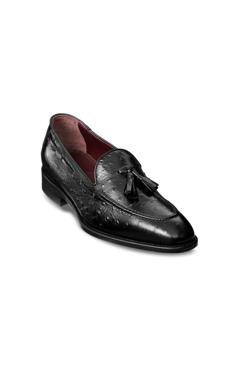 Paul Fredrick Stuart Tassel Loafer, Main, color, Black