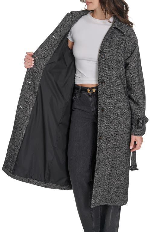 Levi's Belted Longline Coat In Gray