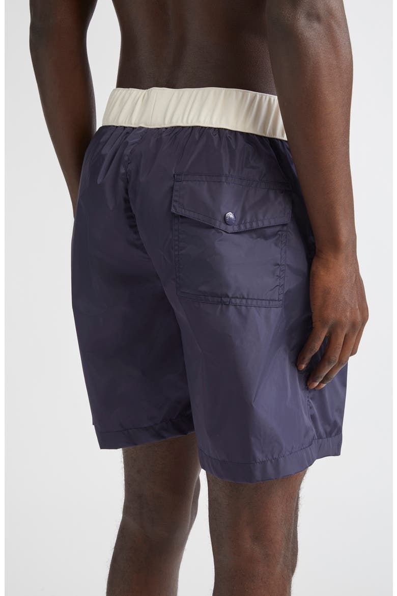 Logo Patch Swim Trunks, Alternate, color, INKLING