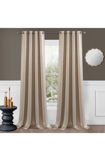 Dainty Home Single Blackout Panel Curtain In Sand