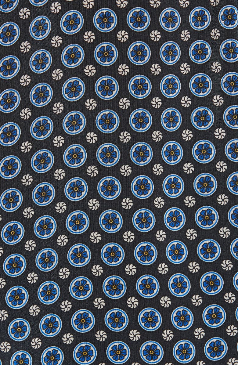 Stella McCartney Windsor Print Silk Ruffle Blouse, Alternate, color, 