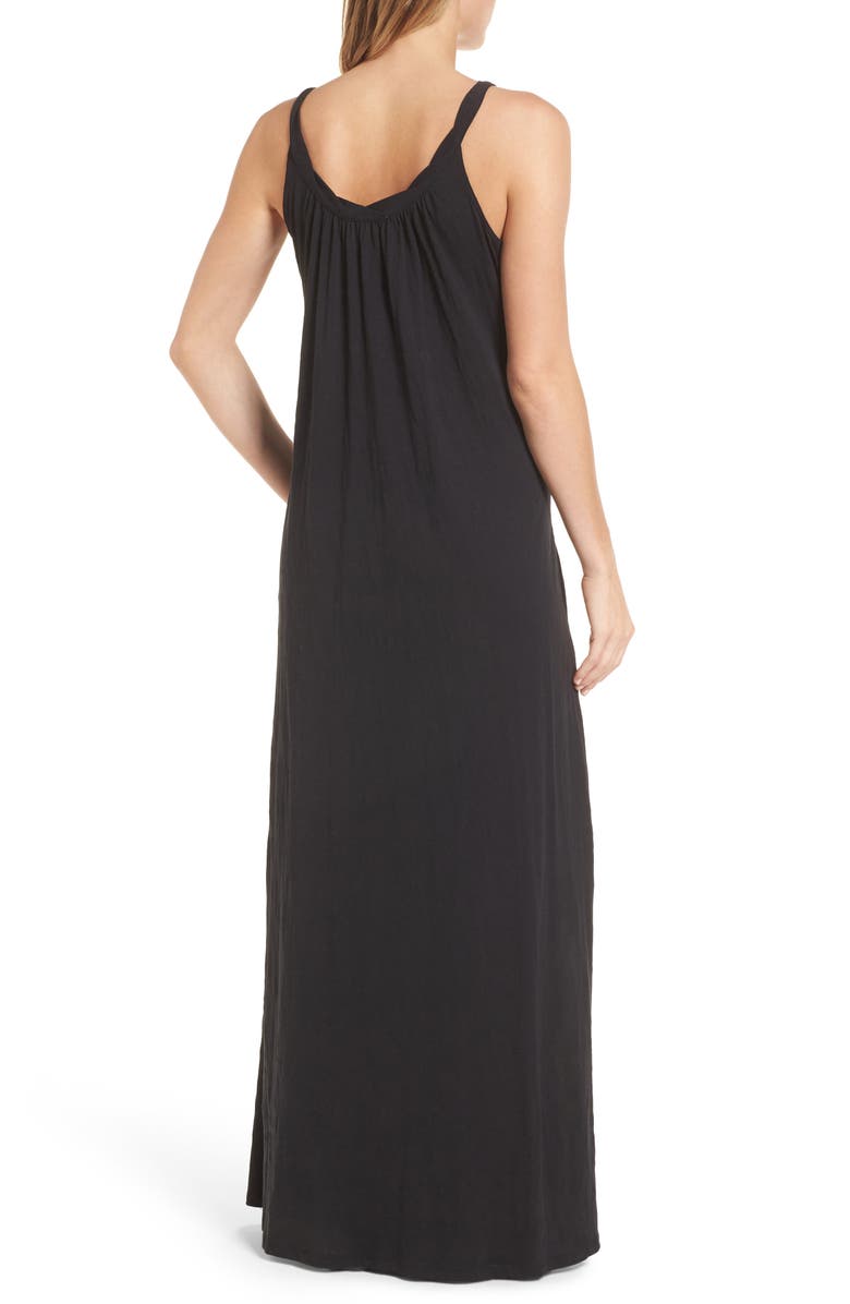 Caslon<sup>®</sup> Twist Neck Maxi Dress, Alternate, color, 