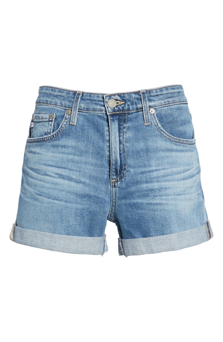 AG The Hailey Cuff Denim Shorts, Alternate, color, 14 Years Foxtail