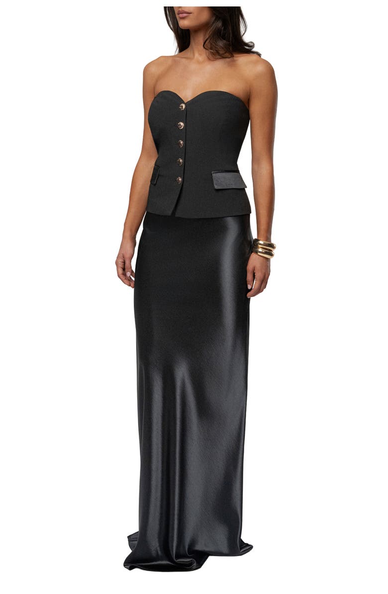 JLUXLABEL Button Front Vest, Alternate, color, Black