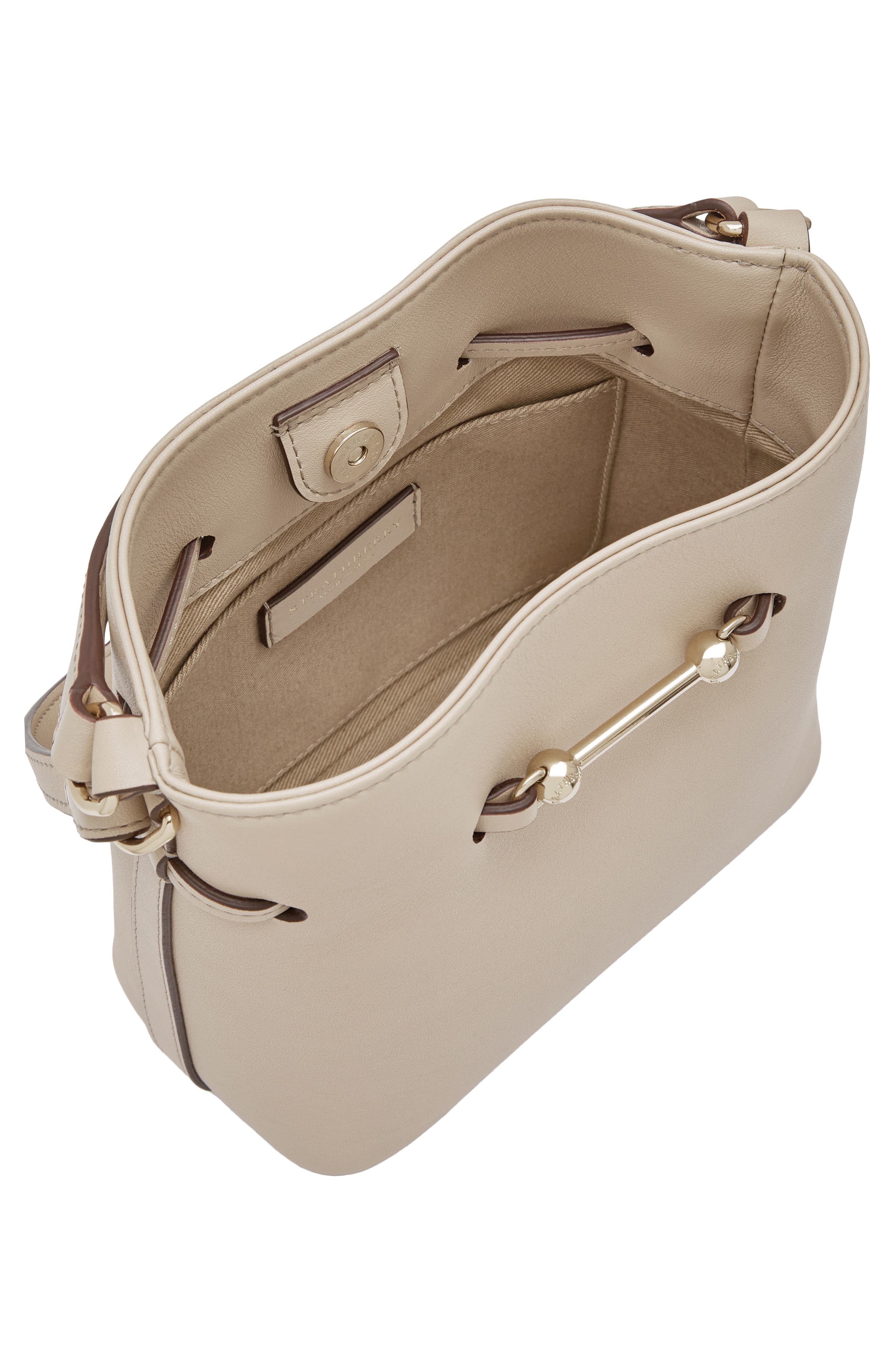 Mini Corda Leather Bucket Bag, Alternate, color, OAT