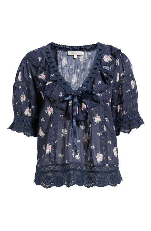 Romilly Ruffle & Lace Top