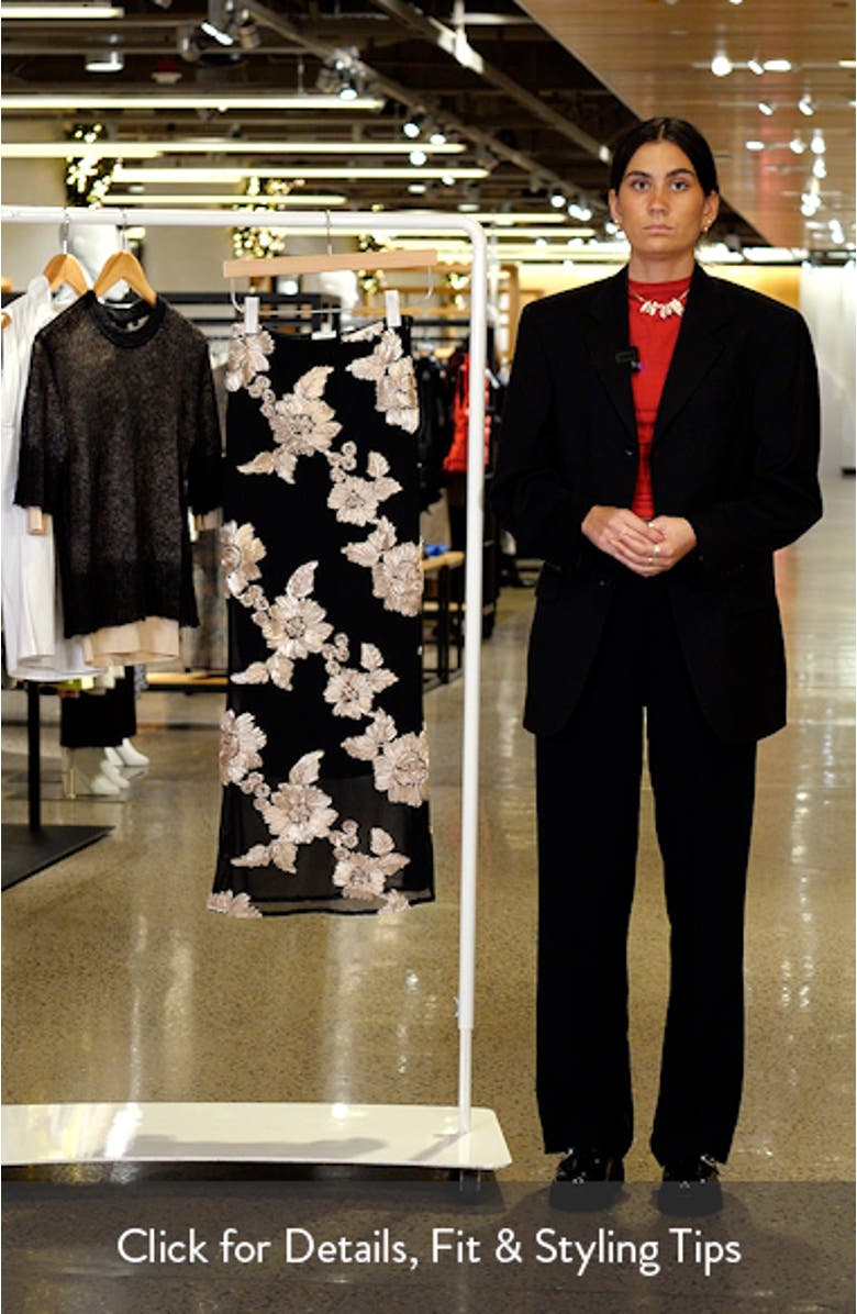 Vivica Floral Soutache Skirt, sales video thumbnail