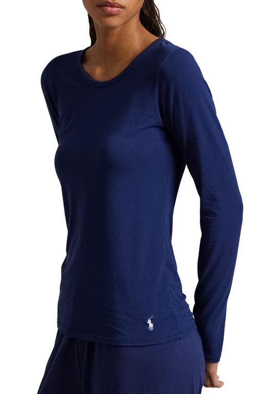 Polo Ralph Lauren Baselayer Stretch Cotton T-shirt In Blue