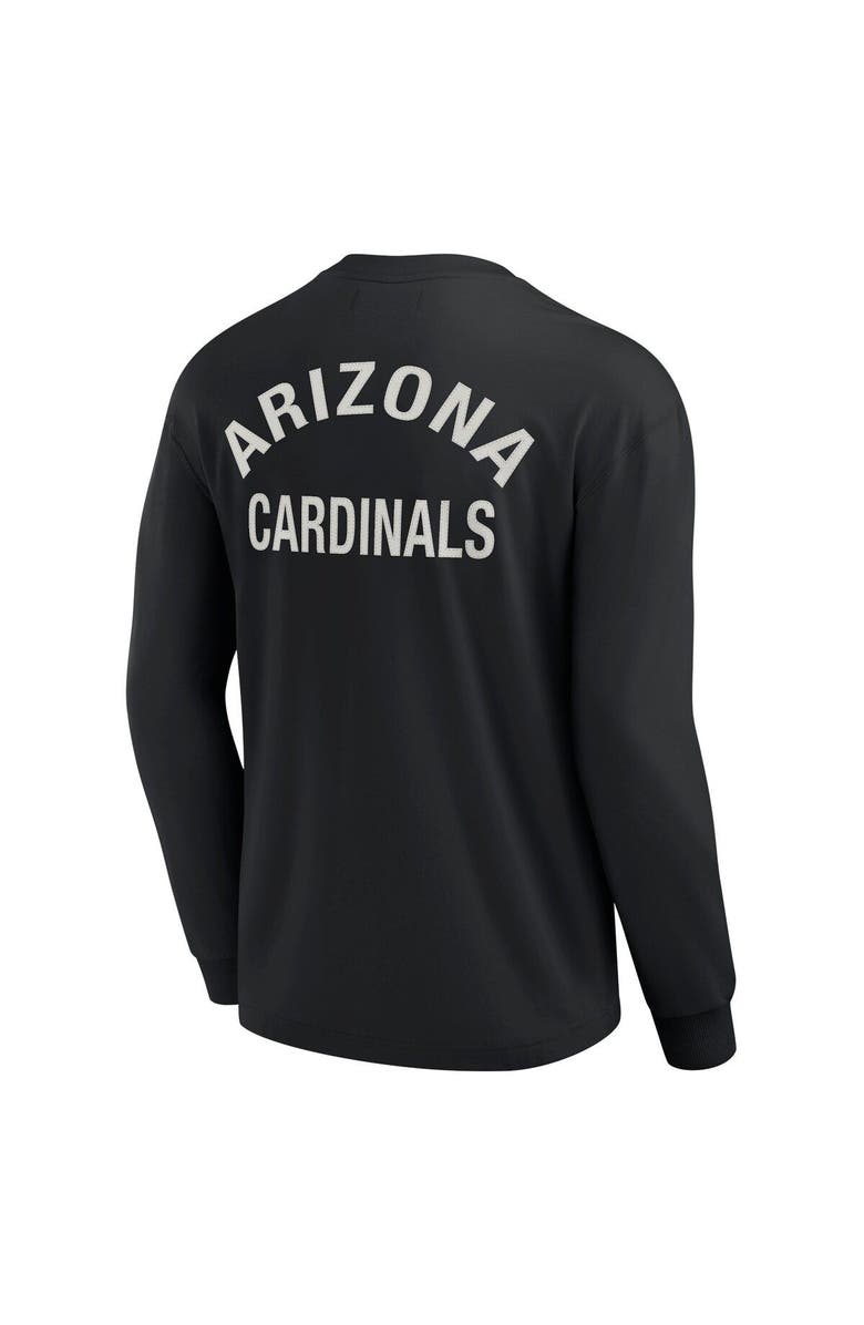 Fanatics Signature Unisex Fanatics Signature Black Arizona Cardinals Elements Super Soft Long Sleeve T-Shirt, Alternate, color, Black