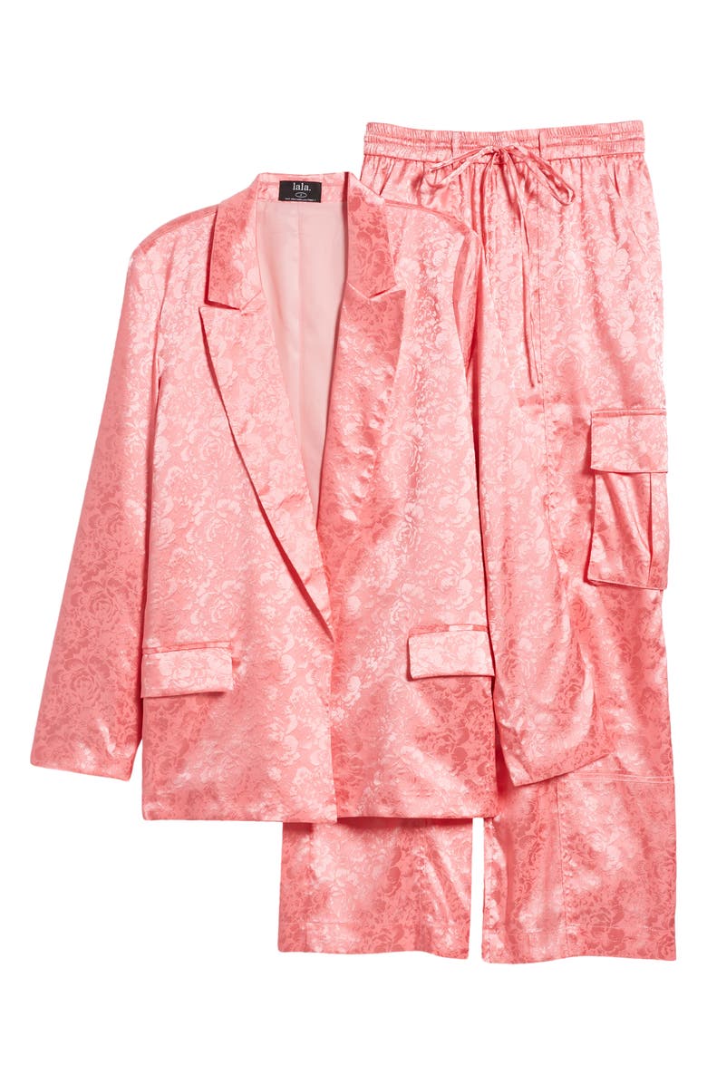 Dressed in Lala Floral Jacquard Blazer & Pants Set, Alternate, color,