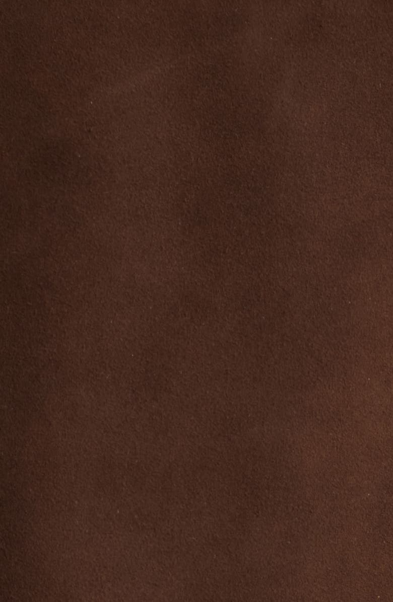 Bernardo Oversize Suede Bomber Jacket, Alternate, color, Dark Chocolate