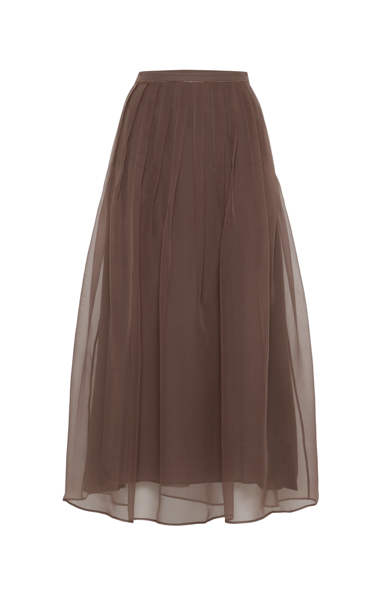 Brunello Cucinelli Pleated Midi skirt, Main, color, 