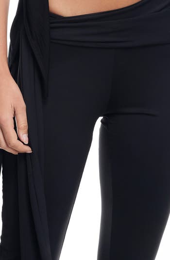 Butterfly Low Rise Tie Waist Flare Pants