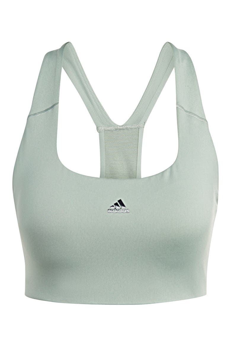 Power Impact Sports Bra, Main, color, SILVER GREEN/BLACK