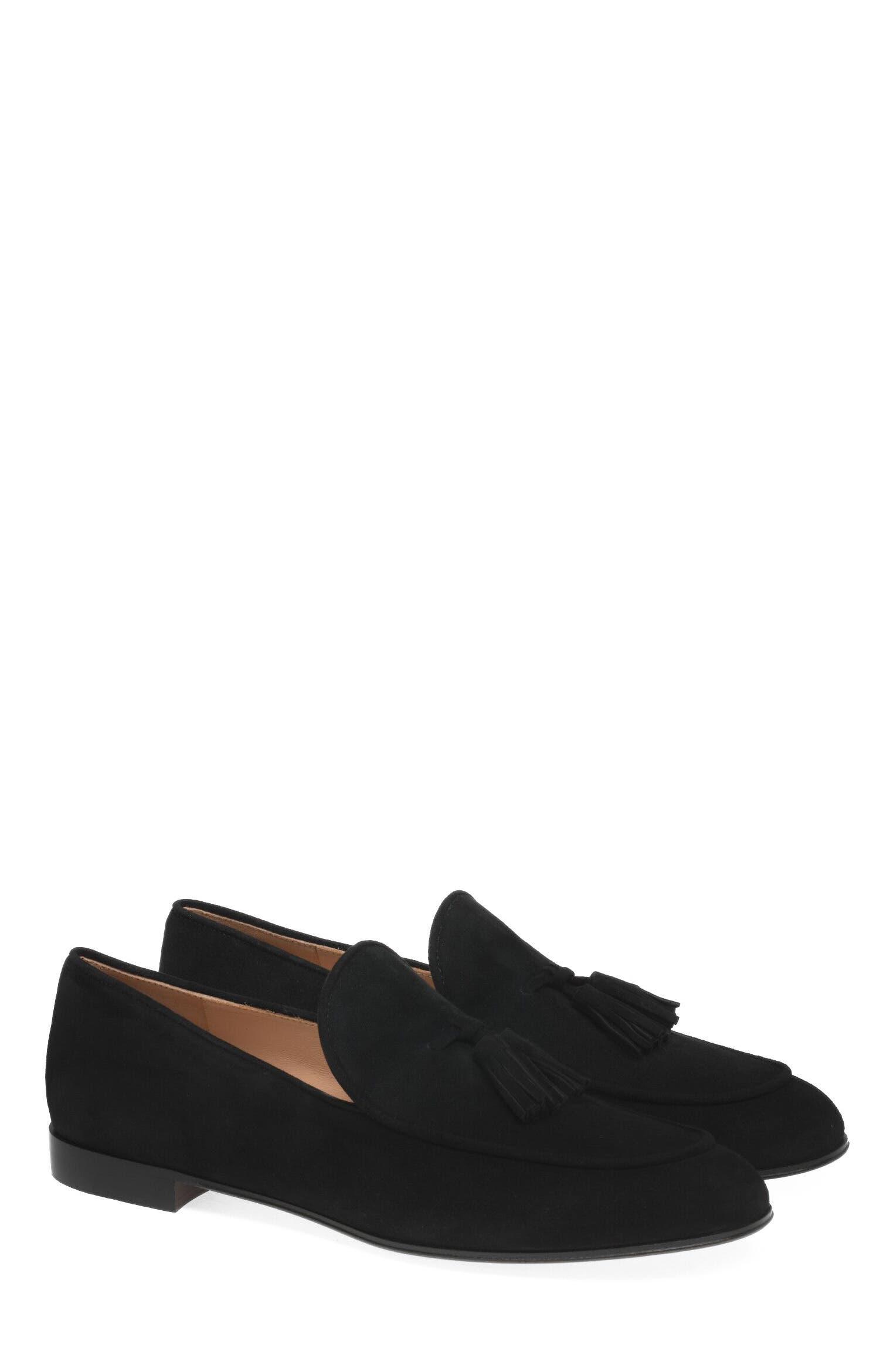 Gianvito Rossi Vittoria Mocassin, Alternate, color, Black Suede