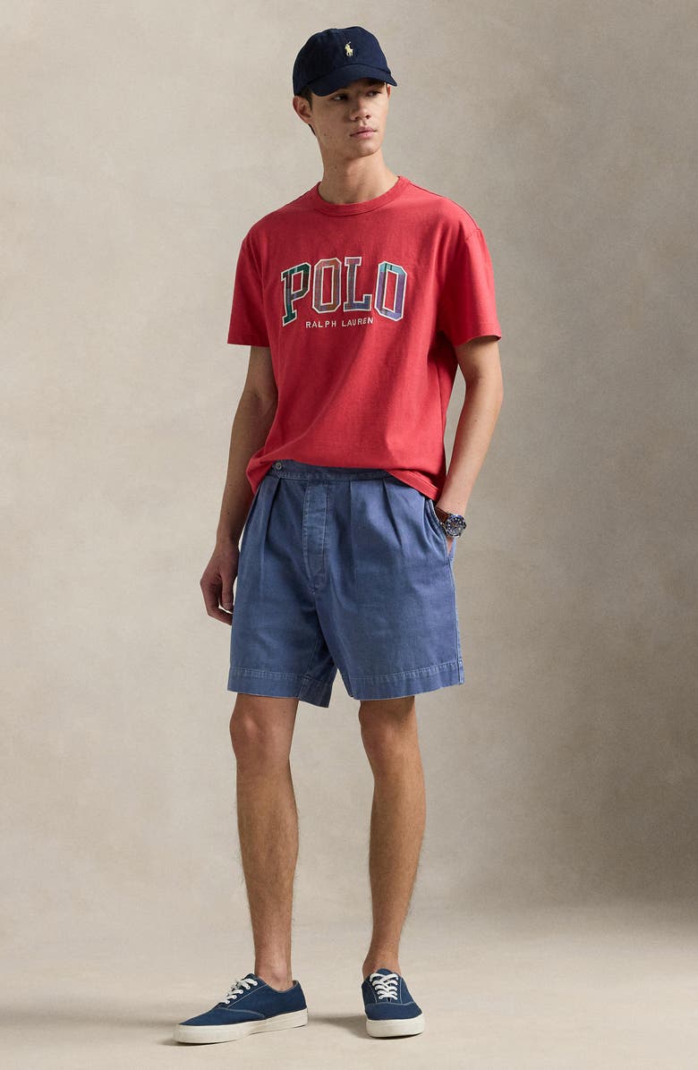 Polo Ralph Lauren Plaid Logo Appliqué Embroidered T-Shirt, Alternate, color, 