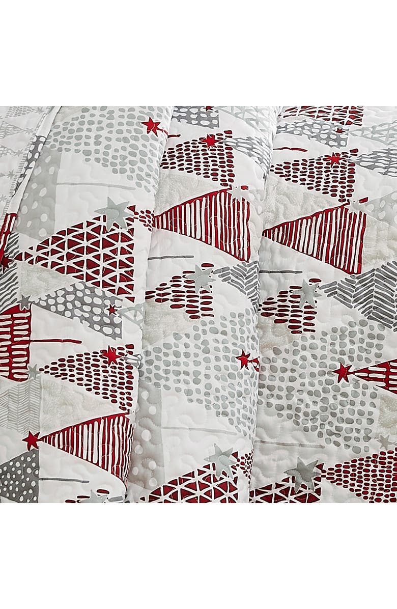 SOUTHSHORE FINE LINENS Merry and Bright Oversize Holiday Quilt Set, Alternate, color, Merry And Bright