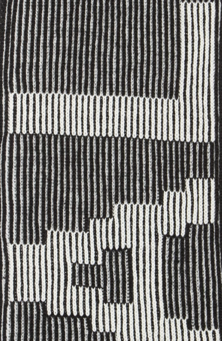 AllSaints Underground Plaited Scarf, Alternate, color, Black