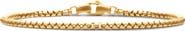 David Yurman Men's Box Chain Bracelet in 18K Yellow Gold, 2.7mm