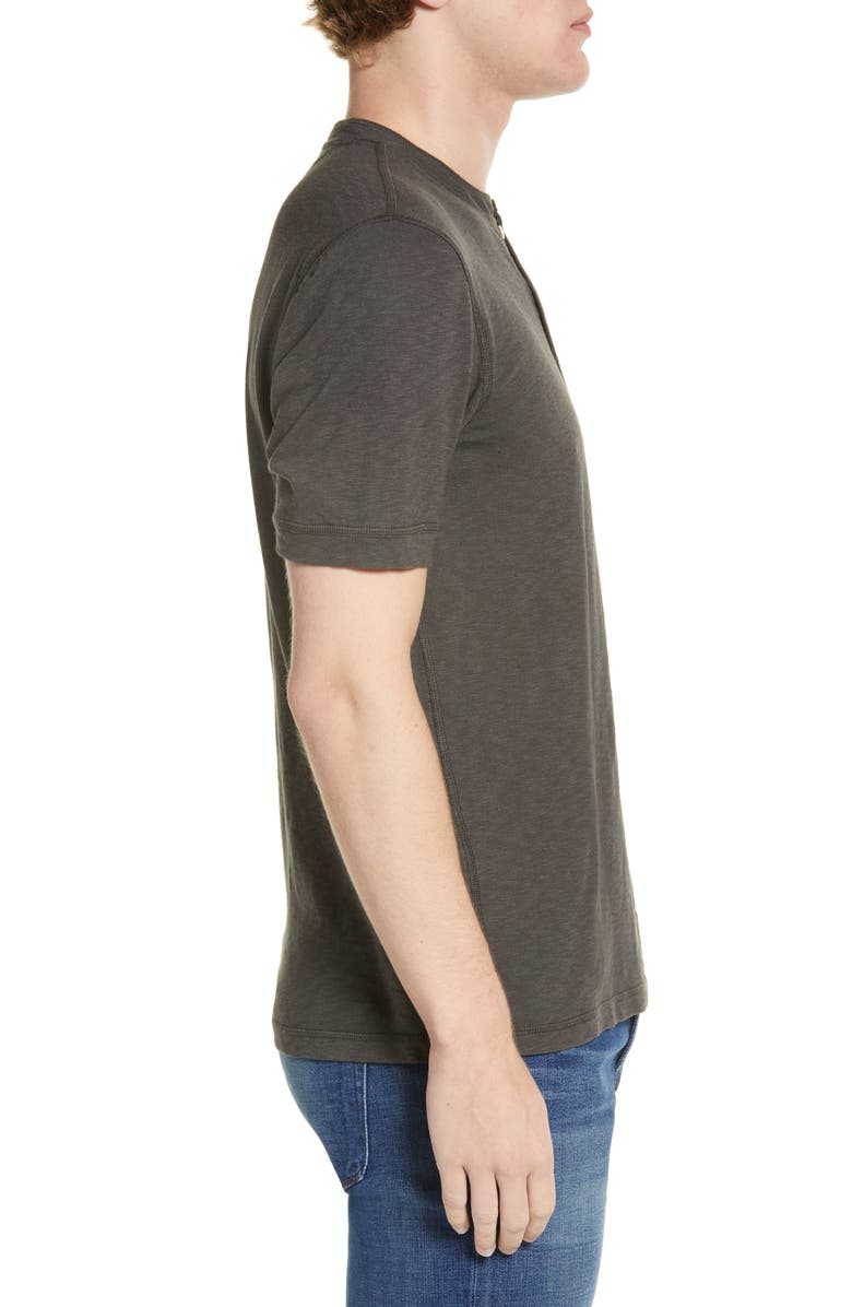 Faherty Short Sleeve Heathered Cotton Blend Henley, Alternate, color,