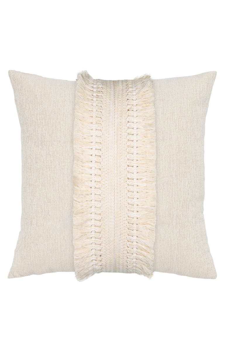 Elaine Smith Column Indoor & Outdoor Woven Accent Pillow, Main, color, Crema