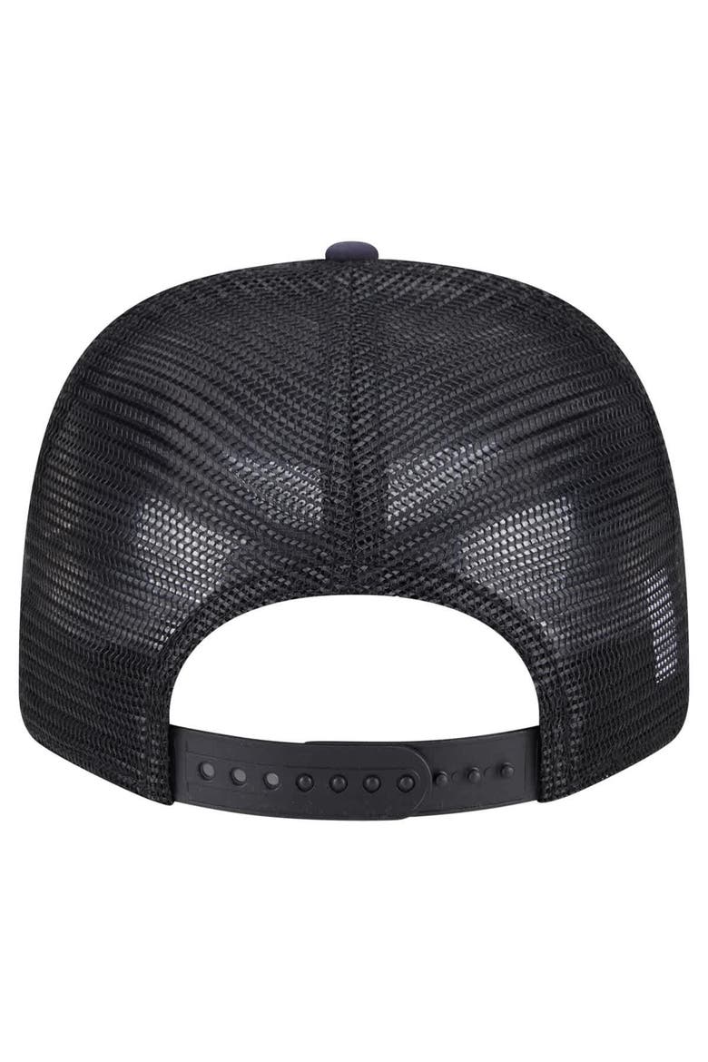 Men's New Era  Navy/Black Detroit Lions Adventure Drinks Pattern 9SEVENTY Stretch-Snap Hat, Alternate, color, Navy