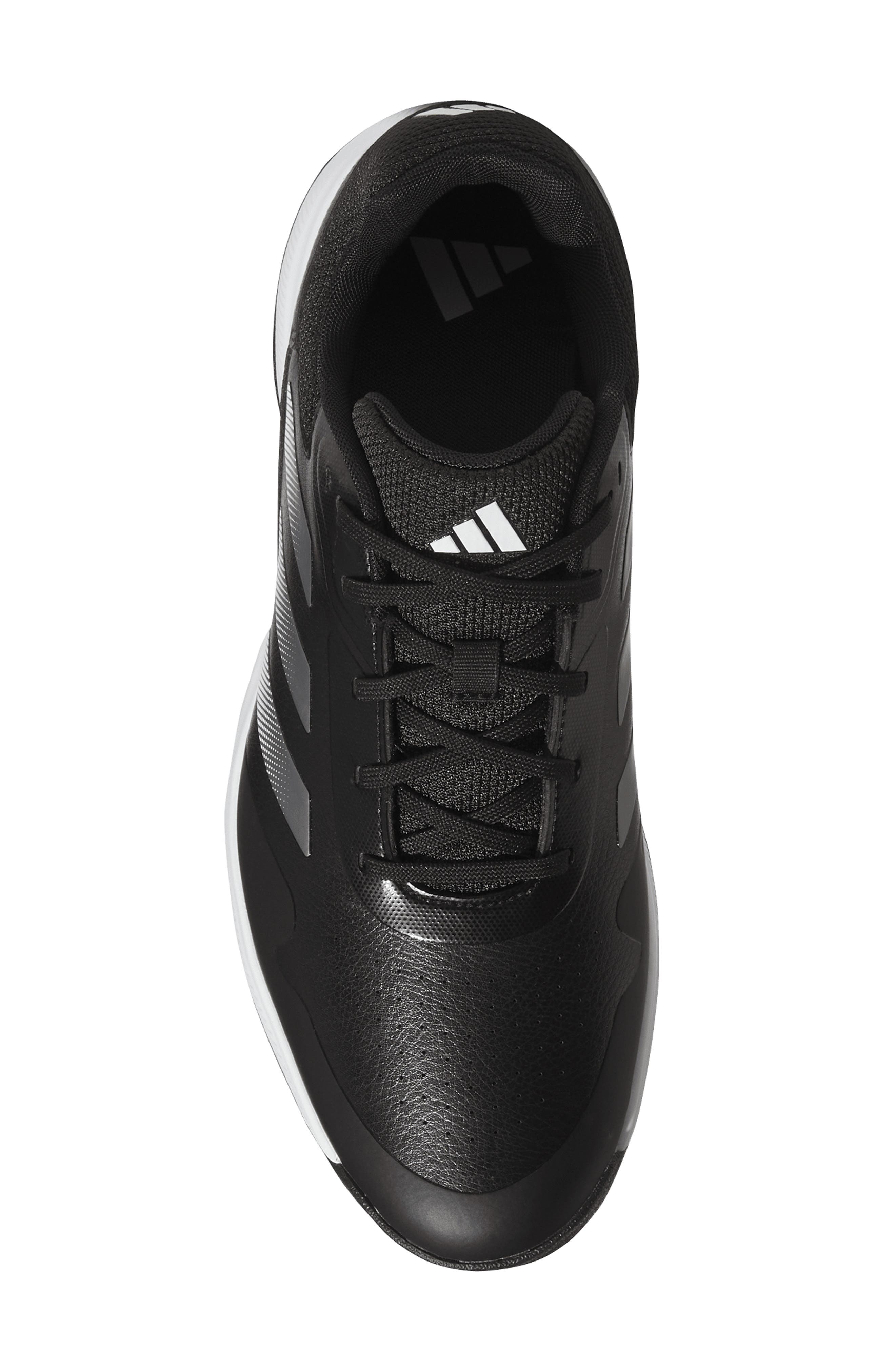 adidas Traxion Response Spikeless Golf Shoe, Alternate, color, Black/ Silver Metallic/ White